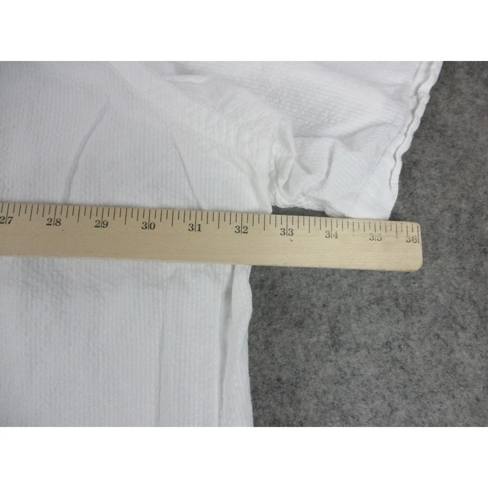 Polo Ralph Lauren Shirt Mens 4XB White RL Untucked Seersucker Button Down Pony